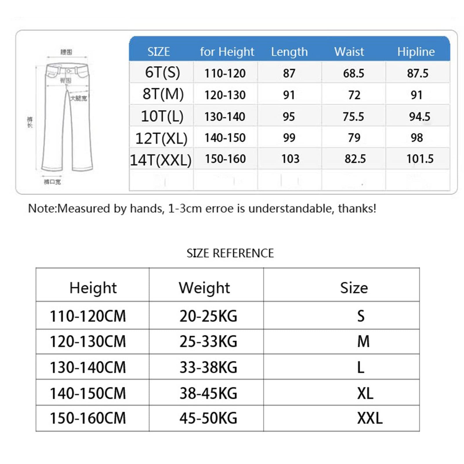 Wygwlg Salopette da Sci Invernale per Bambini e Bambine, Pantaloni da Sci da Snowboard Impermeabili e Traspiranti in Poliestere (Color : Light Blue, Size : XX-Large)