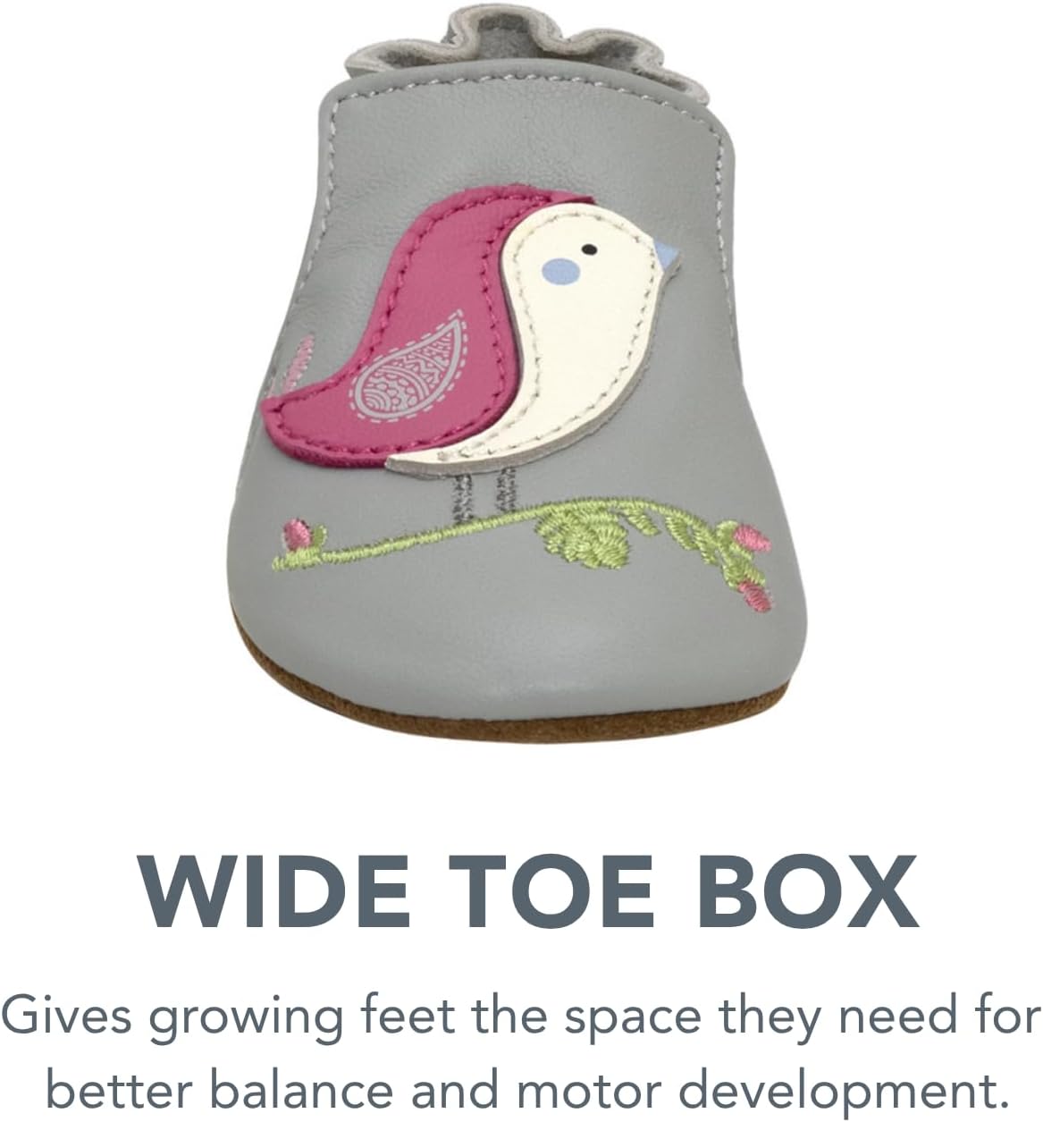 Robeez Baby Girls and Unisex Soft Soles Slip-Resistant Crib Shoes Slippers for Infant and Toddler, 0-24 Months - Image 5