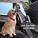 Verilux® USB Fan for Car Back Seat,Headrest Mounted 5V USB Mini Fan with 3 Speed,Rotatable with Cable Switch Controller fan for Baby Back Seat Passengers Plug and Play gallery image