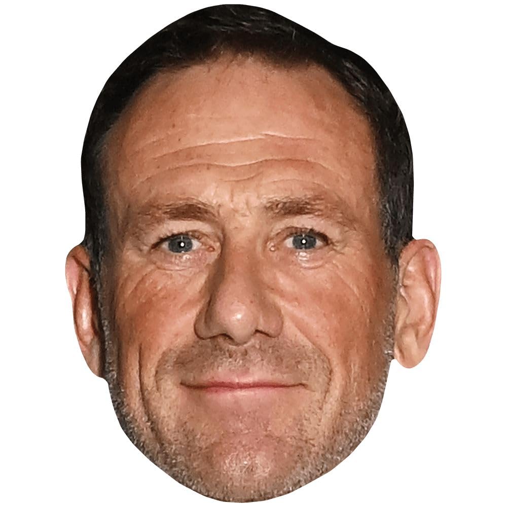 Jason Fox (Stubble) Celebrity Mask, Flat Card Face, Fancy Dress Mask