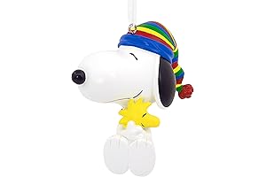 Hallmark Peanuts Snoopy Hugging Woodstock Christmas Ornament
