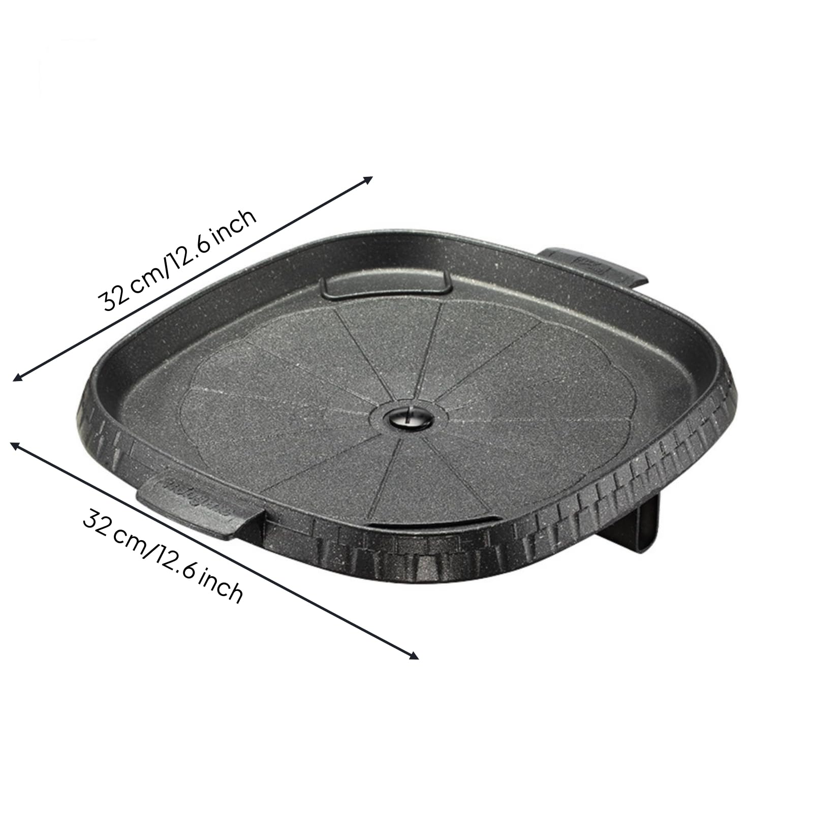 KESOTO Padella Grill Quadrata Antiaderente Padella Griglia Piastra con Rivestimento Resistente a Rilascio Facile E Pulizia Rapida Manici Piccoli