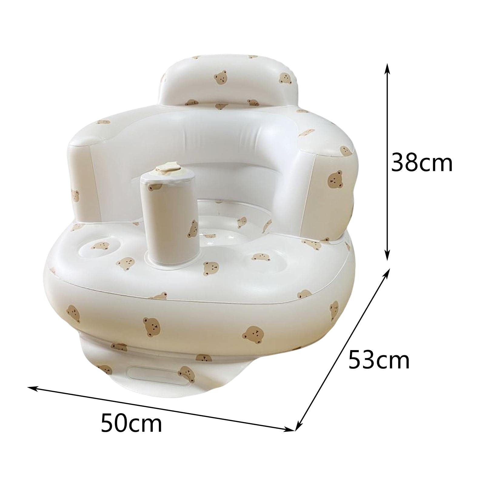 Oshhni Asiento infble de PVC para, niños Que juegan, SIL Flotante Shower para pequeños, Oso M