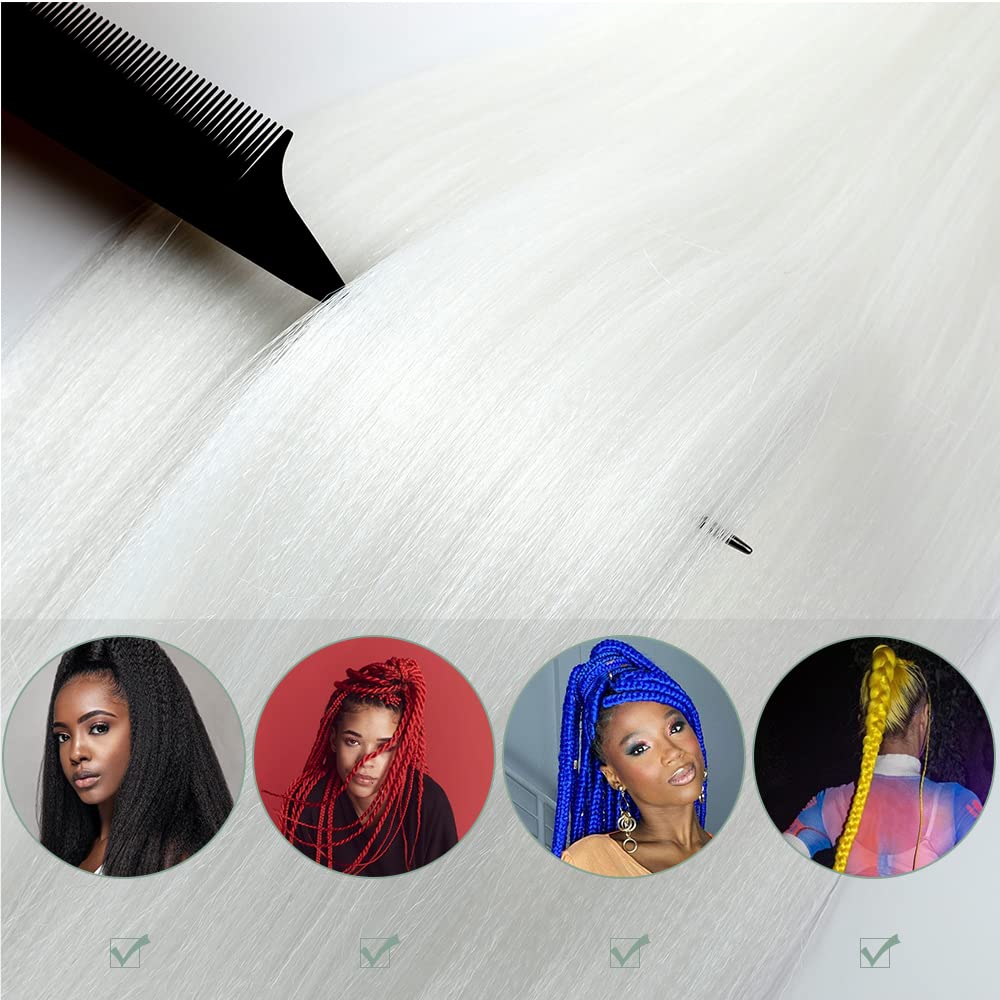YDDM Capelli Per Treccine Africane Morado Extension Treccine Texture Yaki Easy Install per Principianti 32 Pollici 3 Pezzi Capelli Leggeri e Naturali per Box Braids, Twist e Crochet — view 189