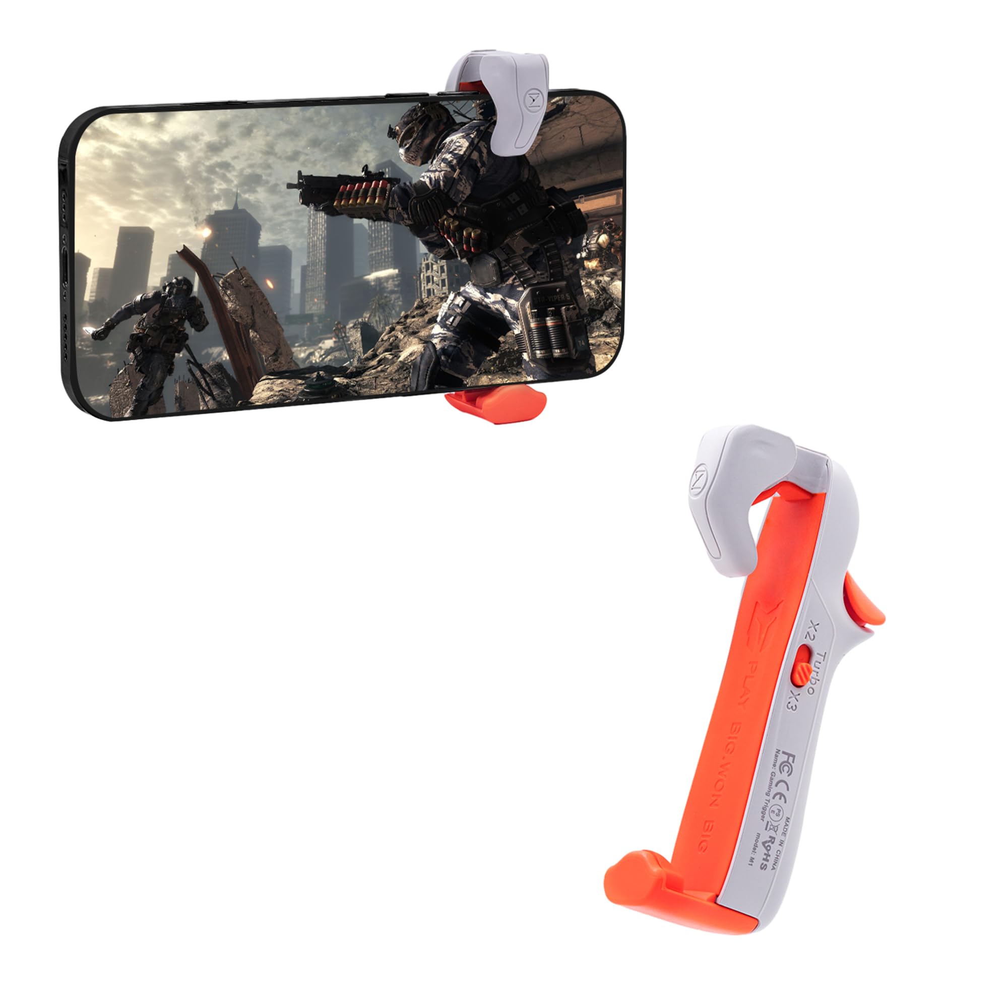 Mobile Gaming Triggers,Mcbazel BigBigWon Game Controller Fit for iOS and Android,Controller Gamepad Compatible with Pubg Mobile/Fortnitee Mobile/Call of Duty Mobile