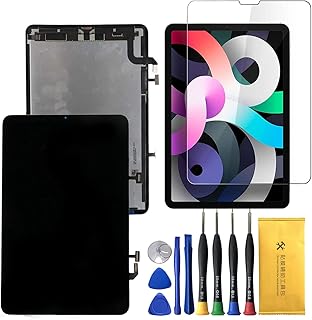 LCD Display Touch Screen Digitizer Assembly for 10.9" iPad Air 4 A2072 A2324 A2316 A2325 with Tools Adhesive Tempered Glass