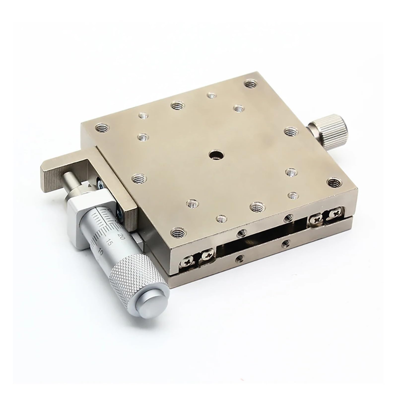 Tavola di posizionamento rotante motorizzata X 100 mm LBX100-C LBX100-R LBX100-L Tavola scorrevole in acciaio inossidabile Piattaforma di spostamento manuale Tavola lineare ad alta precisione (LBX10