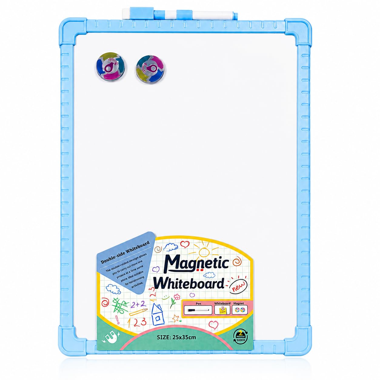 YAJNAS Black Board for Kids | Wood - Double Sided Blackboard Slate | Pre-Writing Toys | Educational Kids Toys | Heavy Duty Slate Chalk Boards with Frame 9x11 Inch (23x28 cm) — Amazon image 14