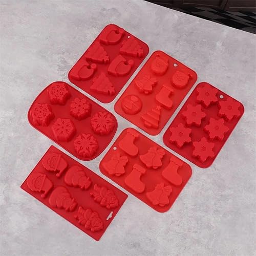 Miniatura 1 de Gingerbread Mold Christmas Cake Mold Soap Mould Moldes De Silicona Christmas Cookie Molds Christmas Decoration Xmas Cake Mold