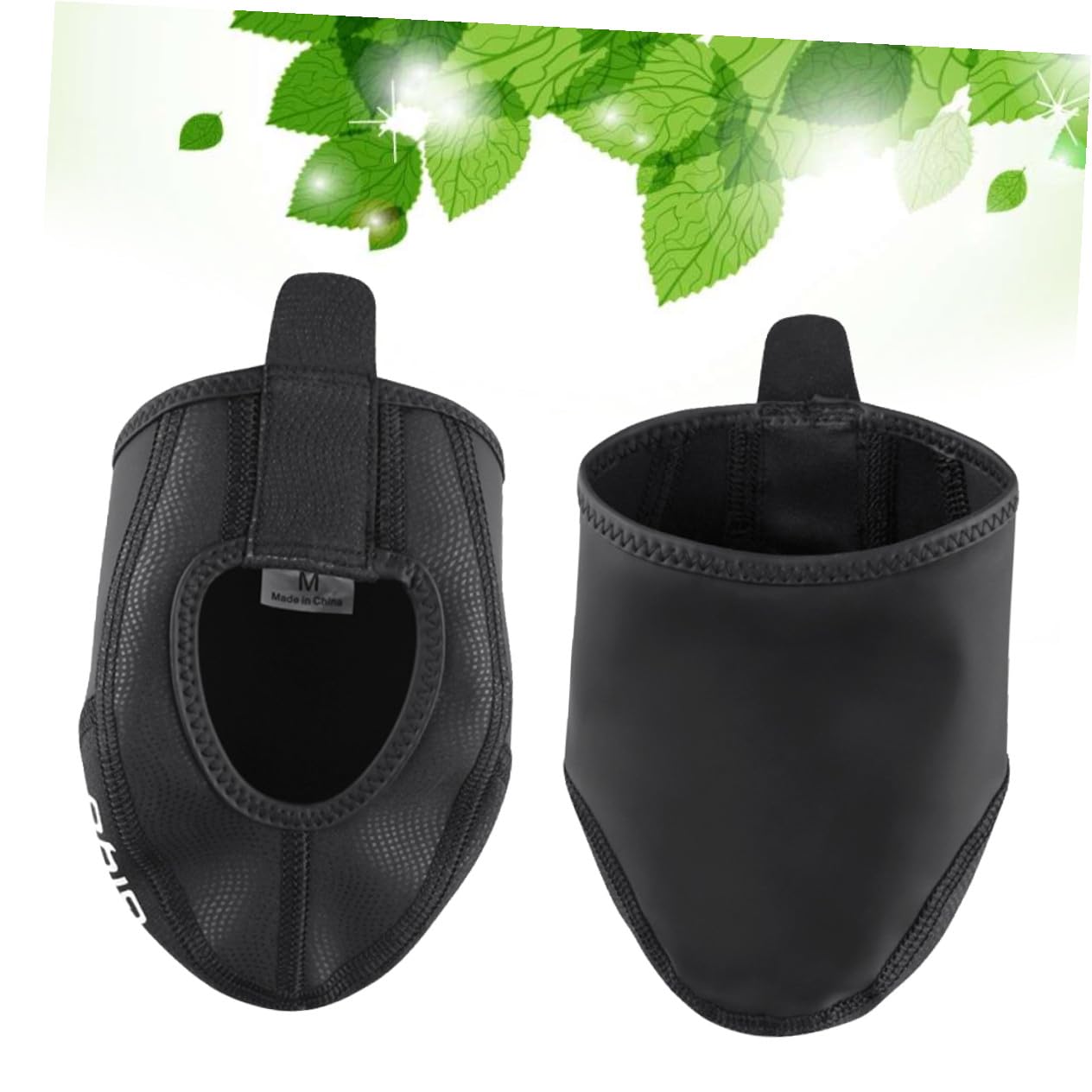 Cubrezapatillas de Ciclismo para Montaña y Carretera Funda Cálida y Resistente al Viento Antideslizante Negro XS-S Accesorio para Exteriores