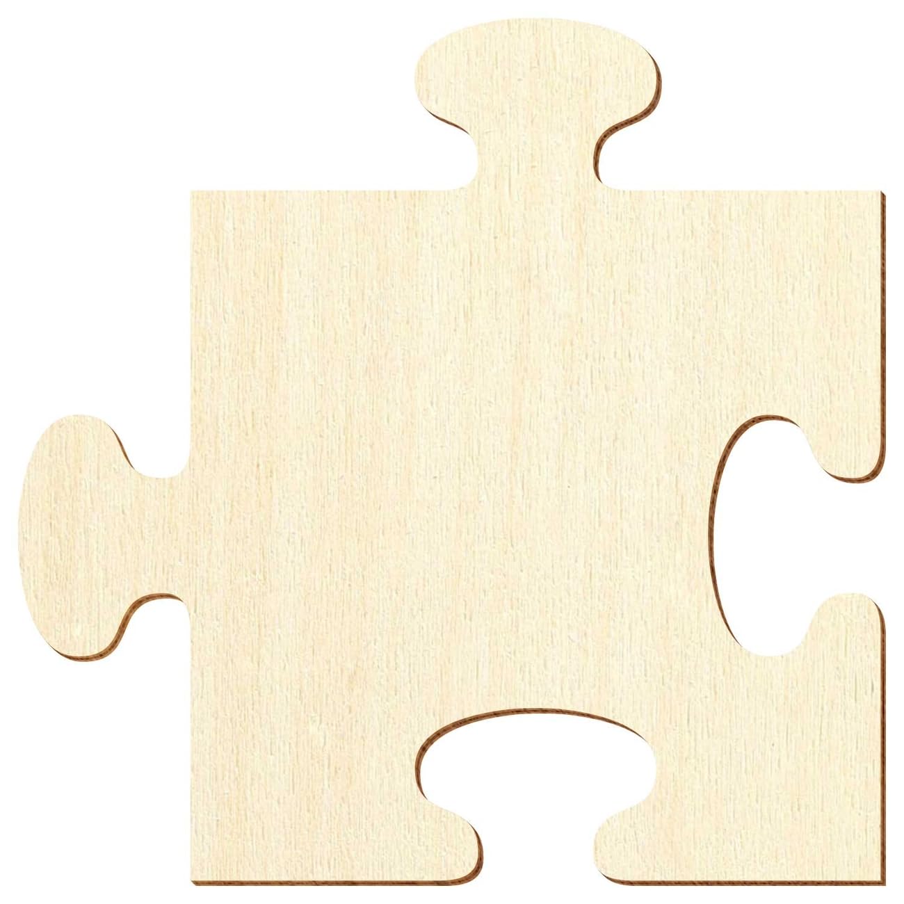 Puzzle quadrato in legno, decorazione fai da te, 3-50 cm, confezione da 100 pezzi, altezza x larghezza: 3 x 3 cm