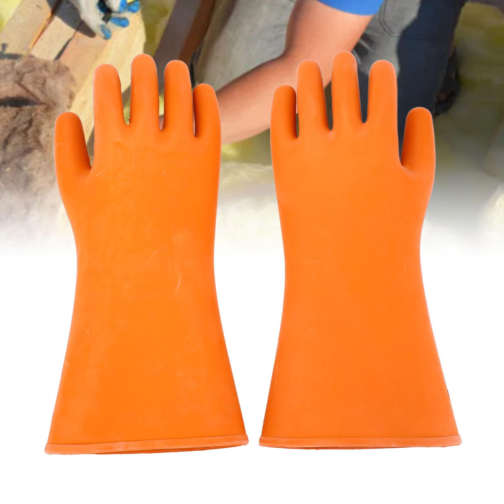 1 paire de gants isolés haute tension en caoutchouc coupe étanche 20000v gants d'électricien