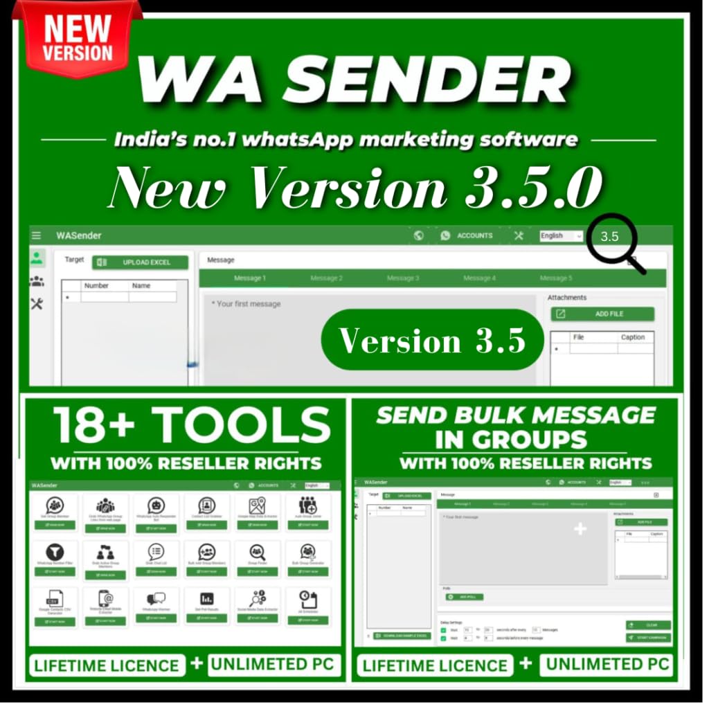 Wasender 3.5.0 |Bulk Marketing Software|Whatsapp Bulk Message Sender Software|whatsapp Bulk Sender|whatsapp Bulk Software|deliver by Only Email| 1 Yr License |December 2024 Update| Demo +919811920503-picture-11
