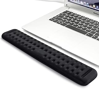VAYDEER 87 Keyboard Wrist Rest Gaming Tenkeyless Memory Foam Hand Palm Rest Wrist Rest Support for Office, Computer, Laptop, Mac Typing and Wrist Pain Relief and Repair (14.2 inch, Black)