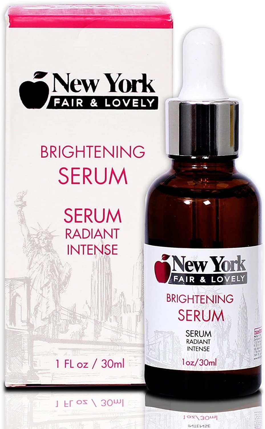 New York Fair & Lovely Skin Brightening Serum | 1 Fl oz / 30ml | For Elbows, Knees, Hands, Face, with Tyrostat and Alpha Arbutin