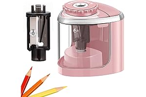 Pink Electric Pencil Sharpener: Perfect for Little Artists' Colorful Creations