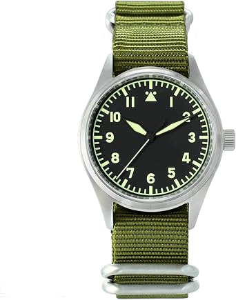 San Martin, orologio automatico da uomo con cassa in acciaio e vetro  zaffiro resistente all'acqua fino a 200 m 39mm wide, 12mm high dial 3 :  Amazon.it: Orologi