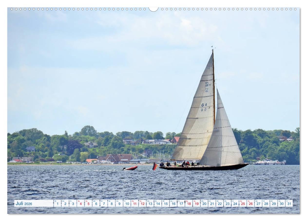 Flensburg Fjord (hochwertiger Premium Wandkalender 2026 DIN A2 quer), Kunstdruck in Hochglanz: Traumrevier, nicht nur für Segler (CALVENDO Orte)