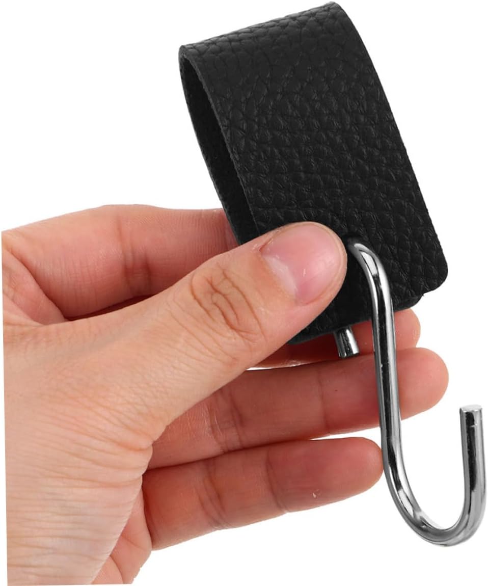 PRETYZOOM 10pcs PU Coated Black S Hooks for Clothes and Gear Xmas image 4