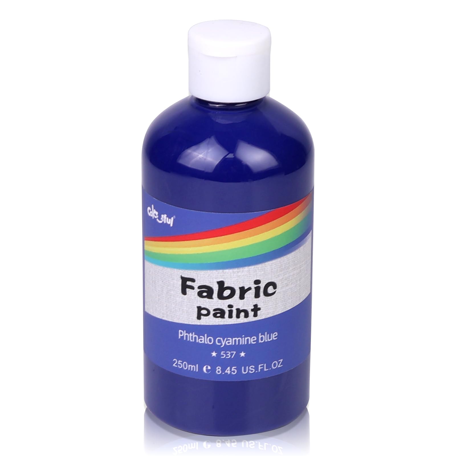 Colorful Permanent Fabric Paint, 8.3oz Textile Paint for Furniture &Clothes — image 1