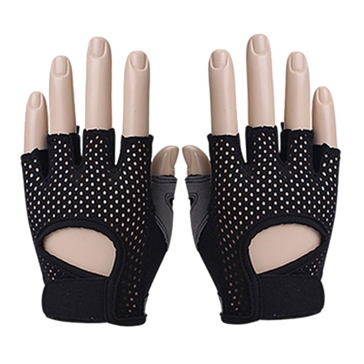 Yardwe 2 Pezzi Guanti Da Donna Guanti Da Donna Guanti Sportivi Da Donna Guanti Da Allenamento Mezzi Guanti Per Sollevamento Pesi Manubri Antiscivolo Fitness