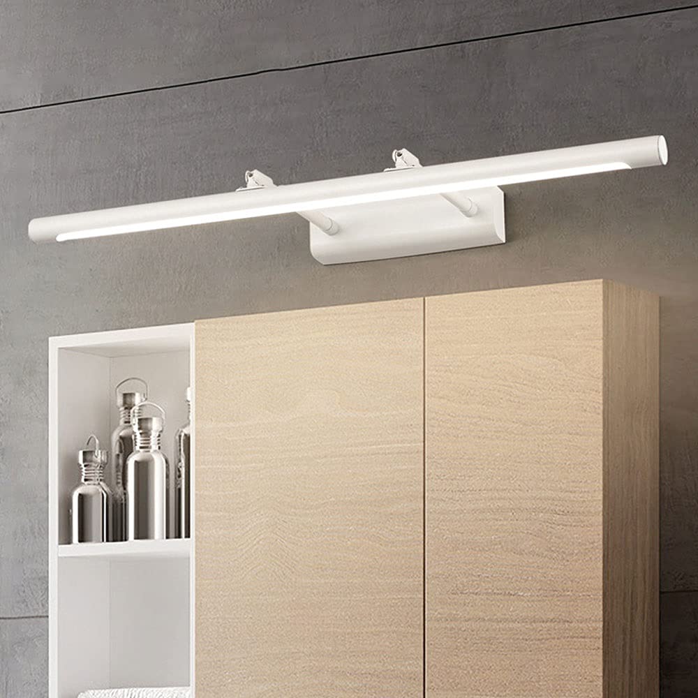 Lámpara delantera de la luz de la vanidad del baño LED 12W, lámpara de iluminación montada en la pared del baño moderno, lámparas de espejo de vanidad ajustables para el baño del gabinete del espejo d