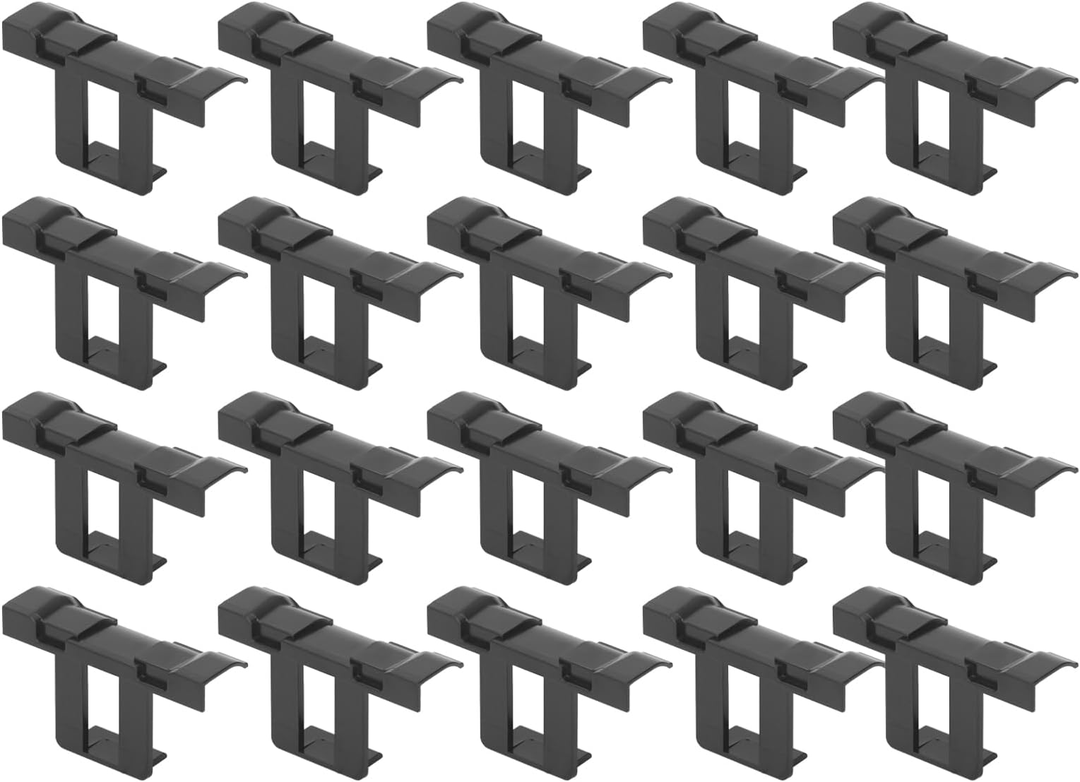 20PCS Solar Panel Drain Clips T Shaped Design for Photovoltaic Panel Installation, Maintenance, and Mounting Systems