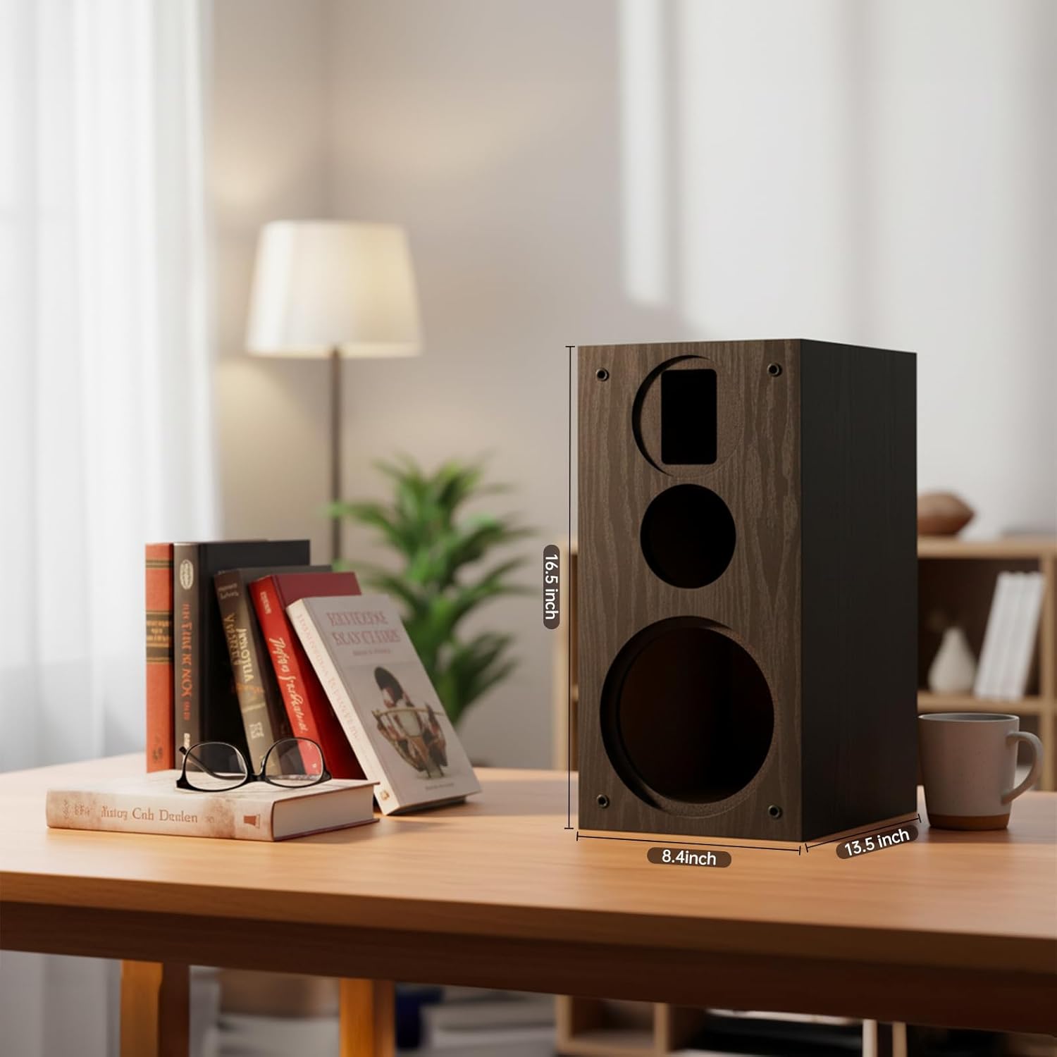 HiVi-Swans DlY3.1A-Cabinet (Pair) High-Fidelity 3‑Way Bookshelf Speaker Enclosure,Phase‑Inverted 4th‑Order System, PVC Finish (Cabinets Only)