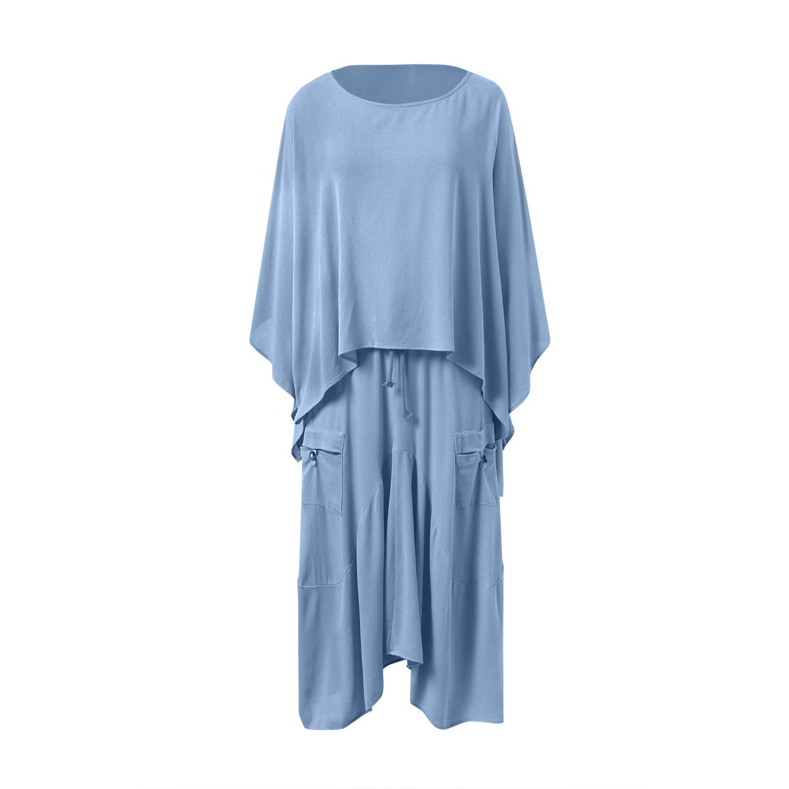 Traje de Dos Piezas con Falda Larga para Mujer Conjunto Elegante y Casual de Talla Unica para Ocasiones