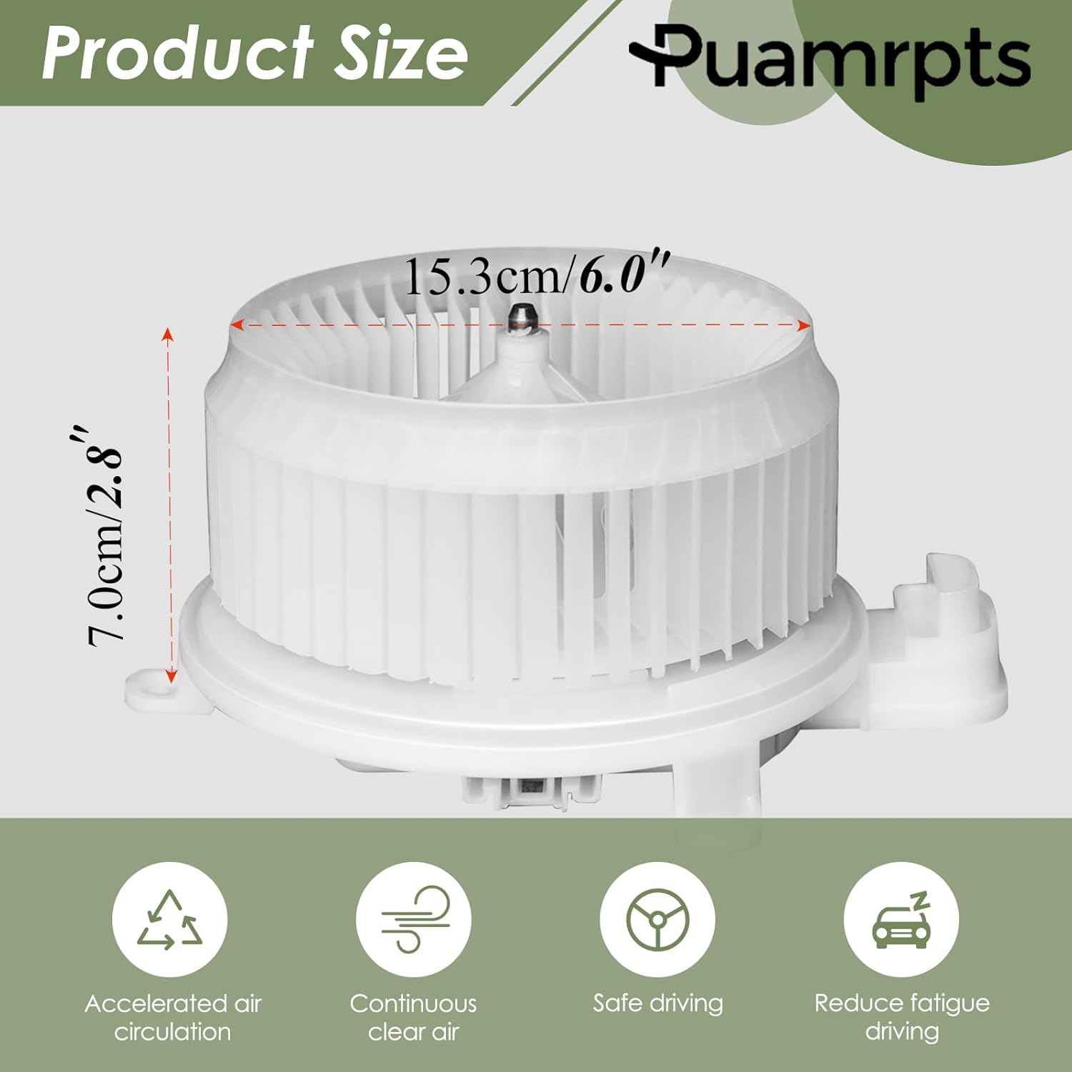 Brushless AC Heater Blower Motor - Compatible with Lexus Vehicles - GS350/GS450h 2007-2011, is F 2008-2014, ES350, IS250, IS350-700299, Front