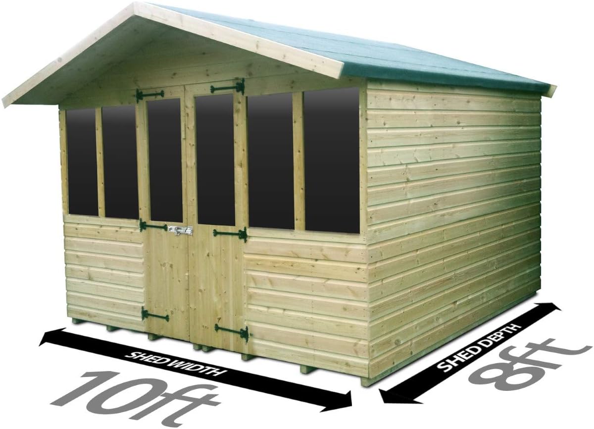Total Sheds 10ft (3m) x 8ft (2.4m) Summer House Cabin Supreme Cabin