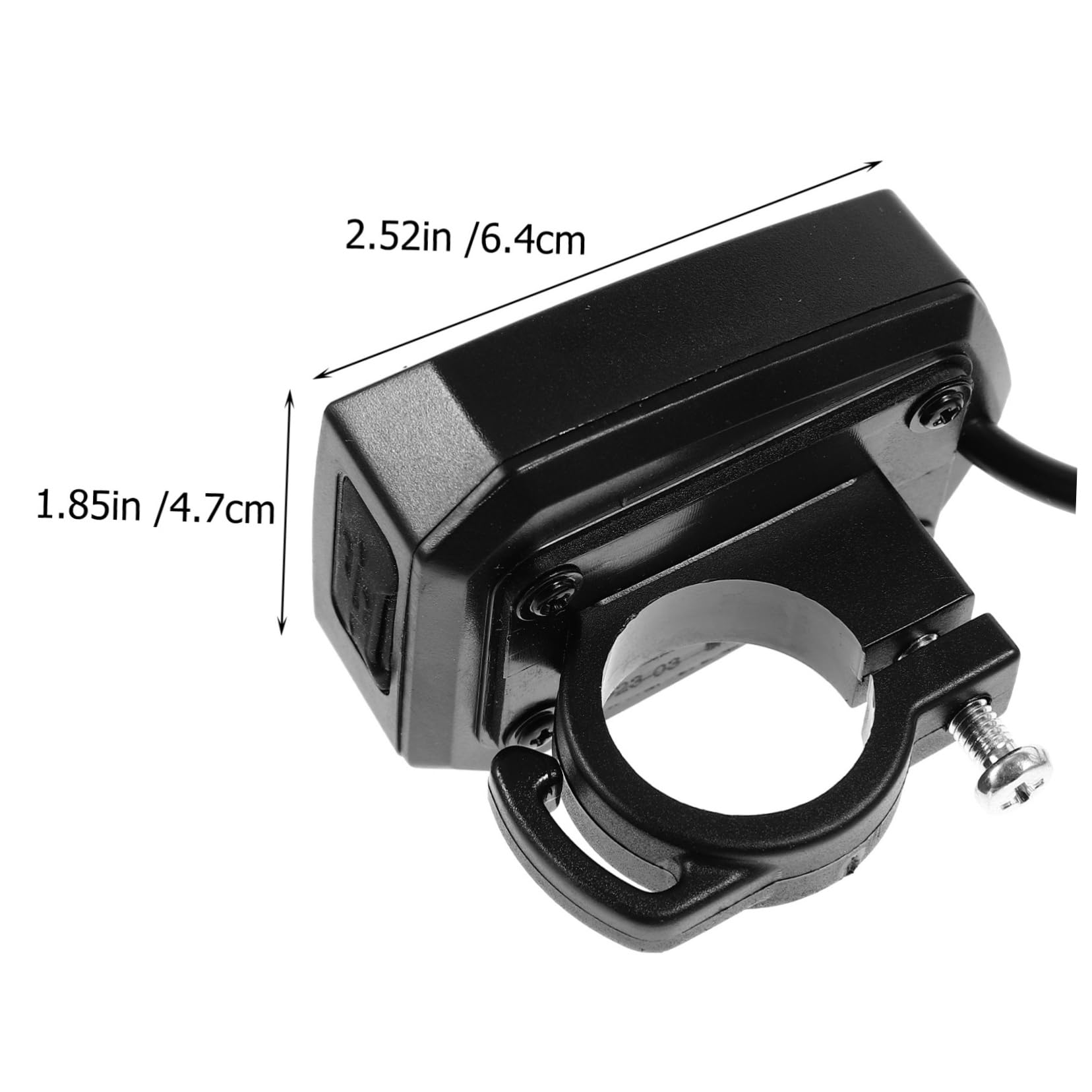 Zerodeko Motorcycle Power Adapter USB Motorcycle Charger Motorcycle USB Charger Black