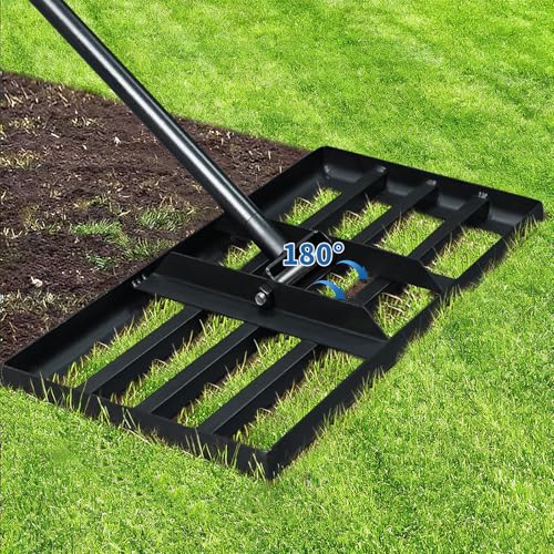 GARGENTOL Lawn Leveling Rake 17″x1…