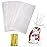 Yotelab Cellophane Treat Bags, 5x11 Inches Clear Cellophane Bags With Twist Ties 100 Pcs