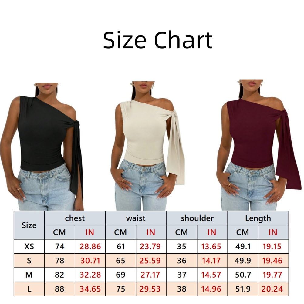 Canotte Eleganti Per Le Donne Moda Asimmetrico Collo Fluido Nastro Camicie Senza Maniche