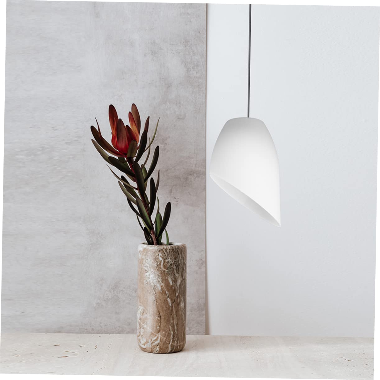 Lot De 2 Abat-jours Plastique Inclinés - Remplacement Lampe De Table - Blanc - 13 X 8,5 Cm - Installation Facile