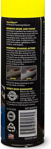 Miniatura 2 de Stoner Car Care 91134 - Limpiador de recortes de 18 onzas limpiador de espuma de acción rápida elimina rápidamente la suciedad y las manchas para