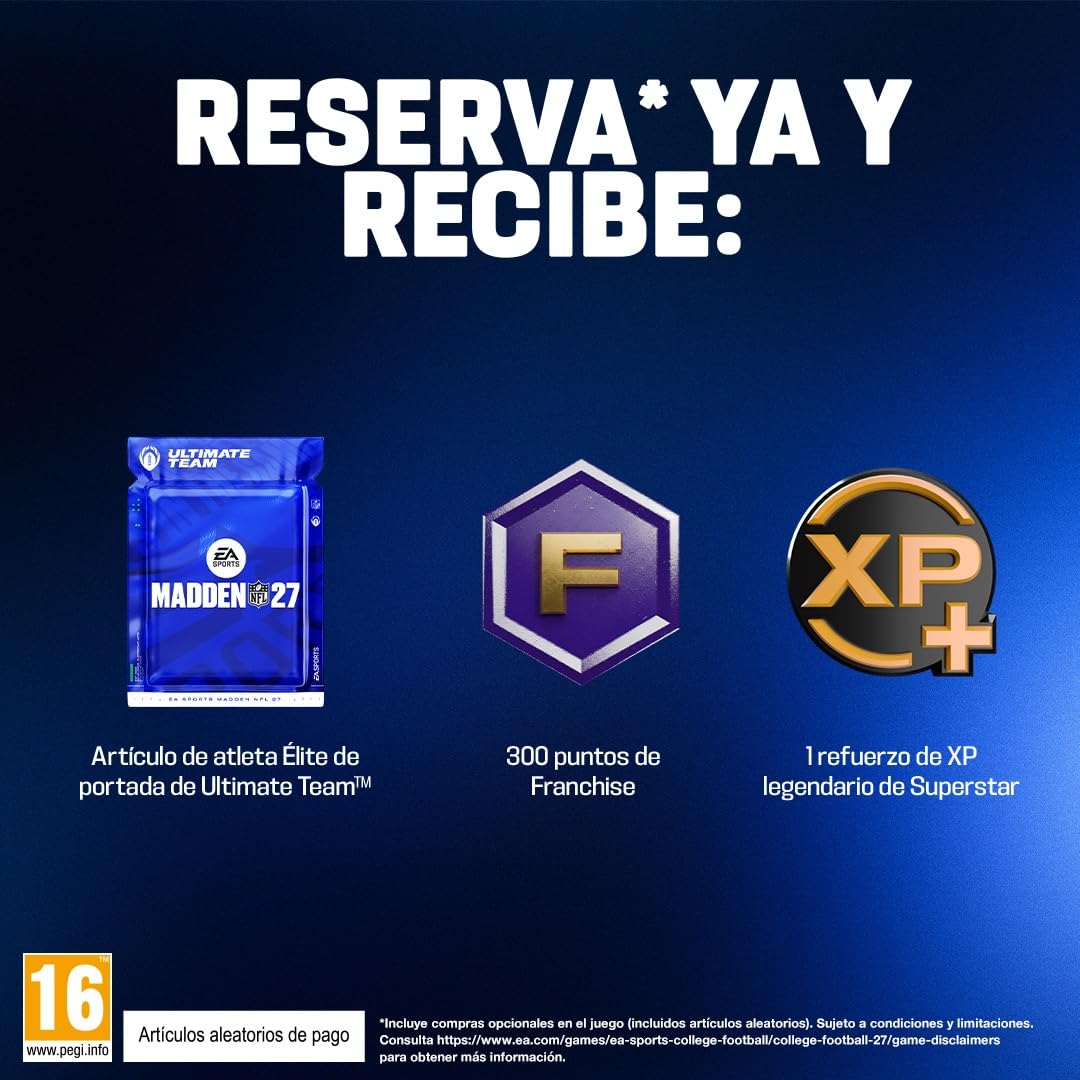 EA SPORTS Madden NFL 27 Standard Edition PCWin | Codigo de descarga inmediato EA App | Videojuegos | Castellano Standard | Código EA App para PC
