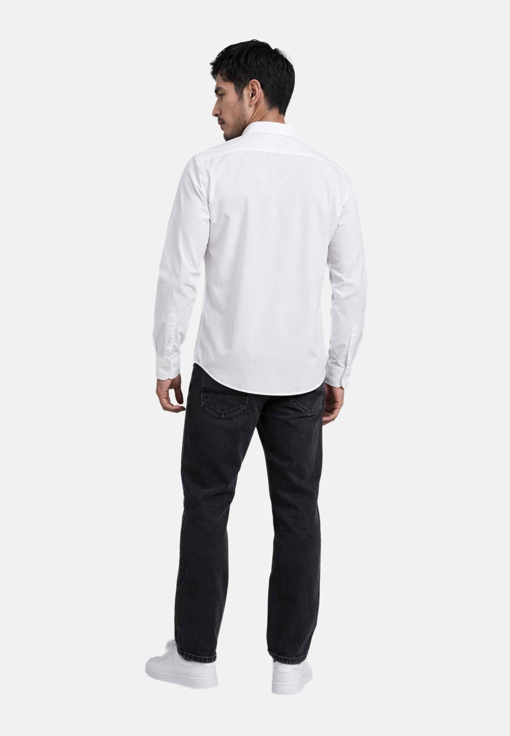 U.S. POLO ASSN. Herren Hemd (S-3XL) Baumwolle Langarm Button-Down-Kragen - P050