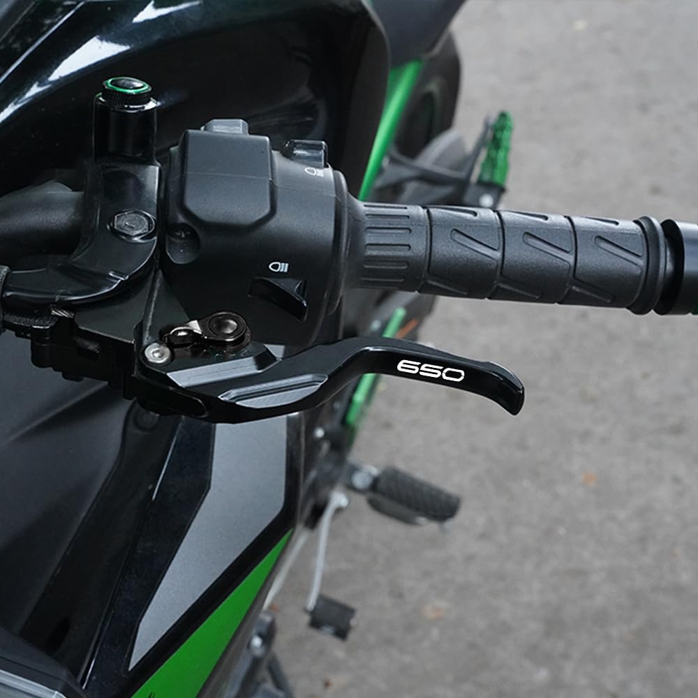 Fit Für Ninja650 KRT 650R Z650 RS EX650 KLE650 Motorrad CNC Kupplung Bremshebel Z 650 Z650RS Griff Bremshebel Bremskupplungshebel Ninja 650 (Schwarz)