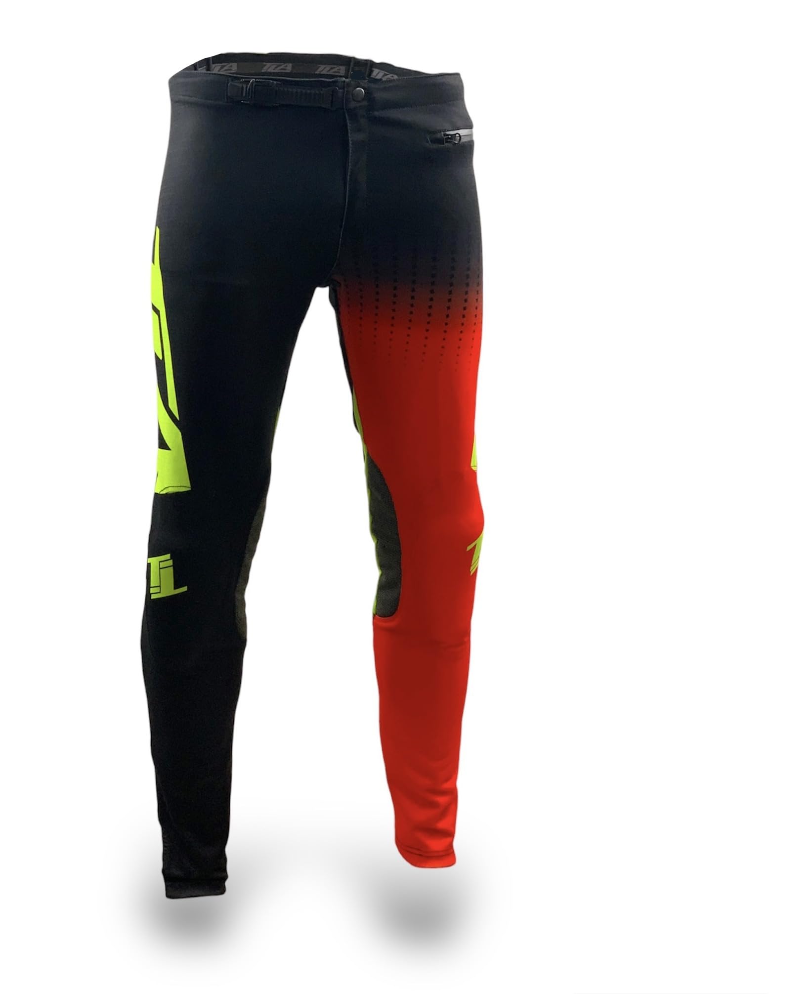 TLA REKON Pantalon Moto Trial avec Protections. Tailles jusqu'à 4XL Homme, Femme. Pantalons Trial, BMX, MTB, Cross, élastiques, légers, Respirants et résistants à l'usure. Tenue Cycliste VTT.