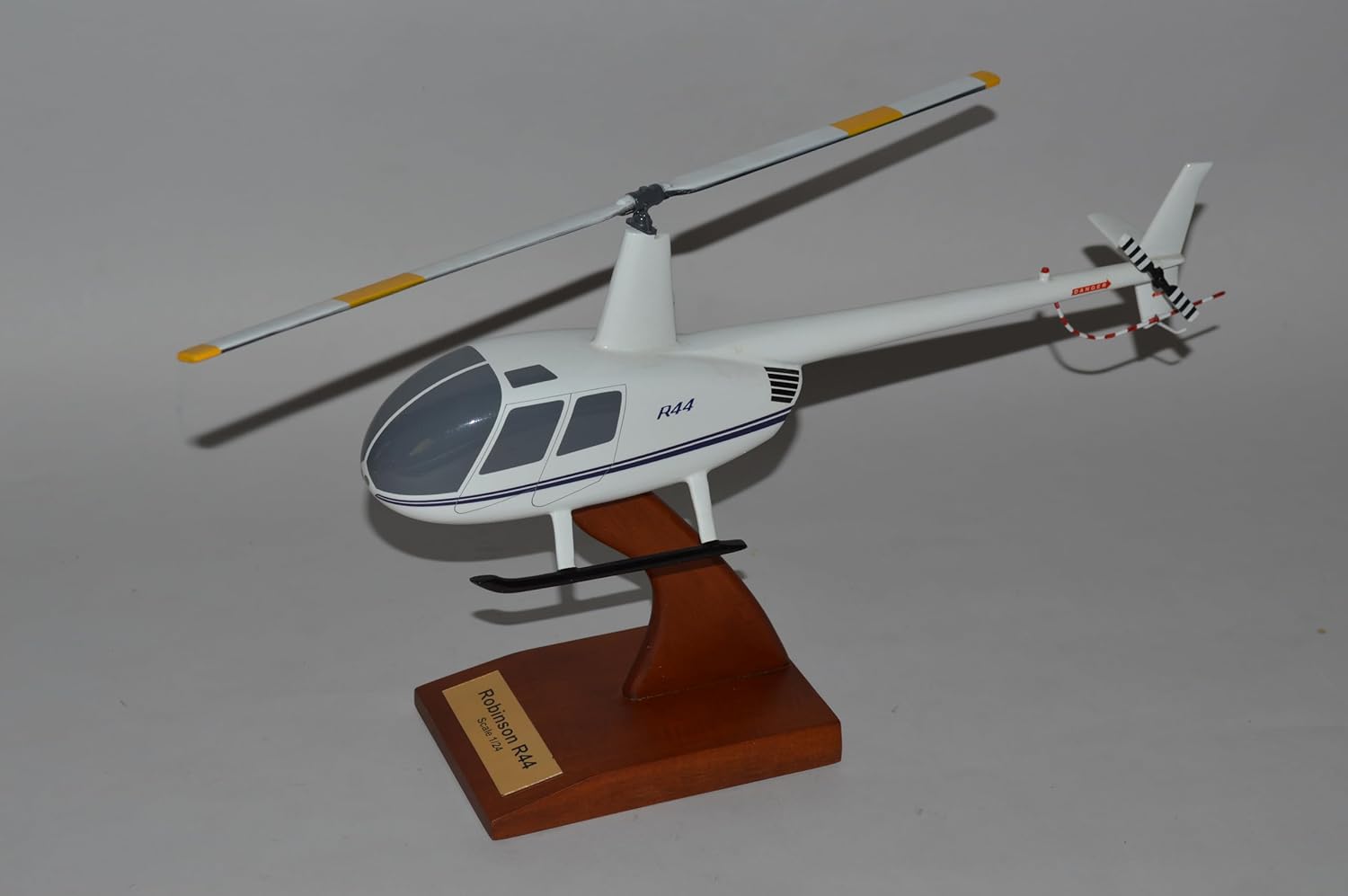 Robinson R-44 R44 Training Helicopter Desktop Display Airplane Model Scale 1/24
