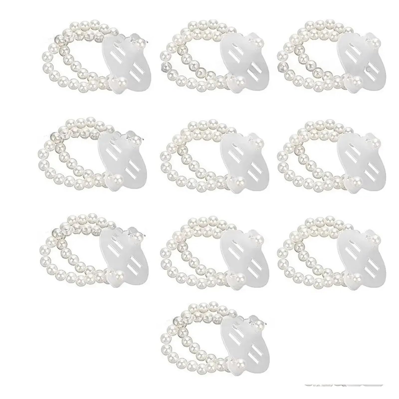 Hzomif Two-Tone Artificial Rose Wrist Corsage 30Pcs Elastic Wedding Pearl Wristband Stretch Wrist DIY Decor Corsage Wristlet Band Elegant Handmade Corsage Bracelet Prom