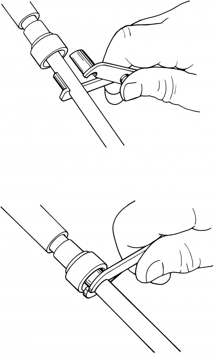 ARES 70024-3/8-Inch and 5/16-Inch Scissor Fuel Line Disconnect Tool - Easy Separation of Quick Disconnect Style Fittings - Use on Fuel, Heater, and A/C Line Service on Many Late Model Vehicles : Automotive