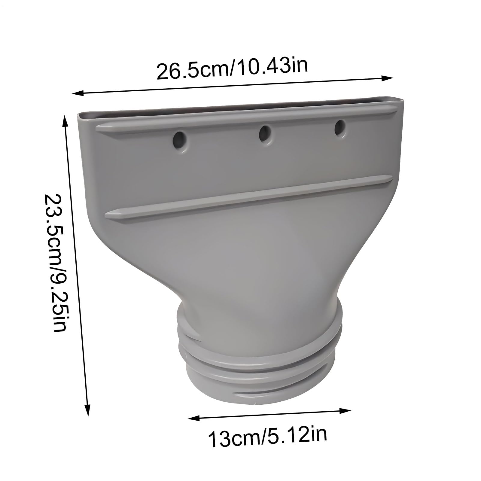 Flacher Klimaanlage Abluftschlauch Adapter, Ersatz Für Entlüftungsschläuche Klimaanlage Schlauch Adapter für 130mm/150mm Durchmesser Abluftschlauch Klimagerät Fenster