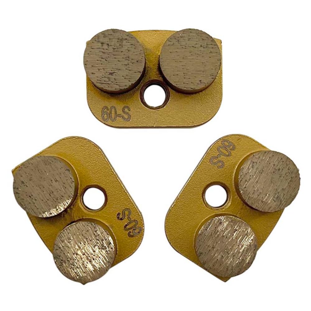 Grinding Discs for NewGrind Rhino Floor Grinders, Medium Bond, #100/120 Grit, Set of 3