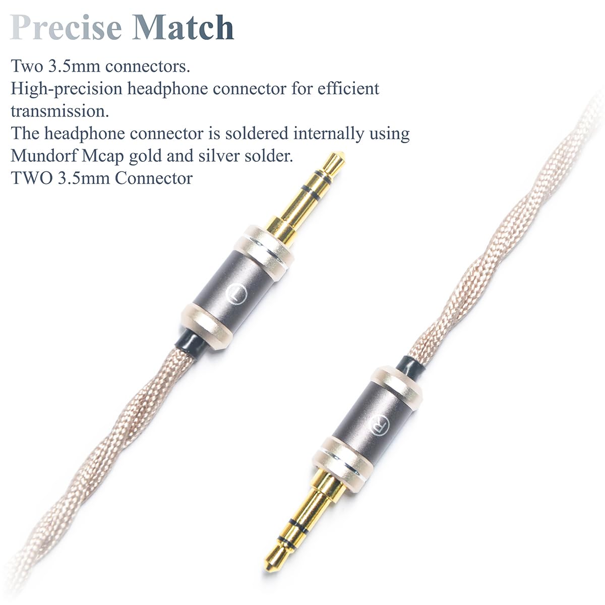 6N Single Crystal Copper Headphone Cable for Beyerdynamic T1 3rd Gen T1 2rd Gen T5 3rd Gen Two 3.5mm Plug Denon AH-D5200 AH-D7200 AH-D9200 4.4mm Balanced Headphone Audio Upgrade Cable (4Pin XLR Plug)