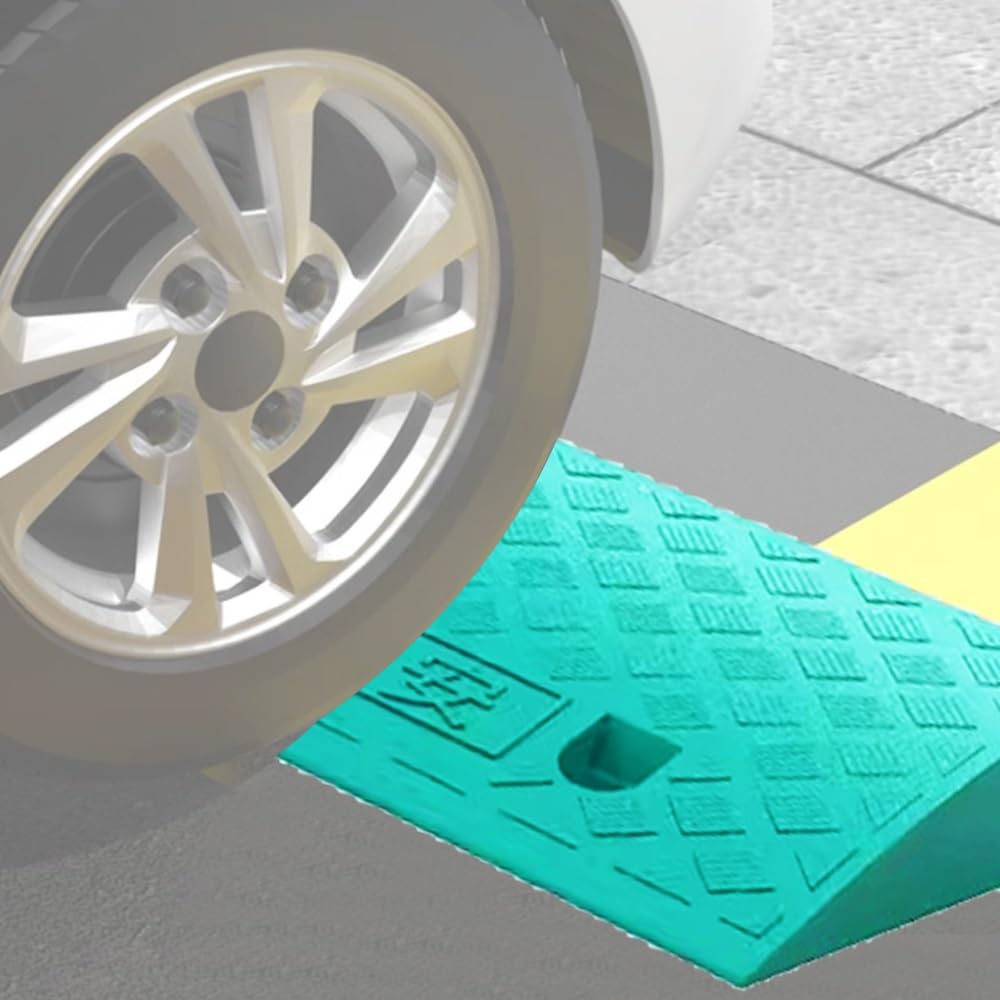 Générique Rampa progowa 15 cm, wytrzymała rampa do wózków inwalidzkich, do schodów i podjazdów, gumowa rampa wejściowa, udźwig 250 kg (2 cale) i 999 kg (4,3–7,5 cala), czarna