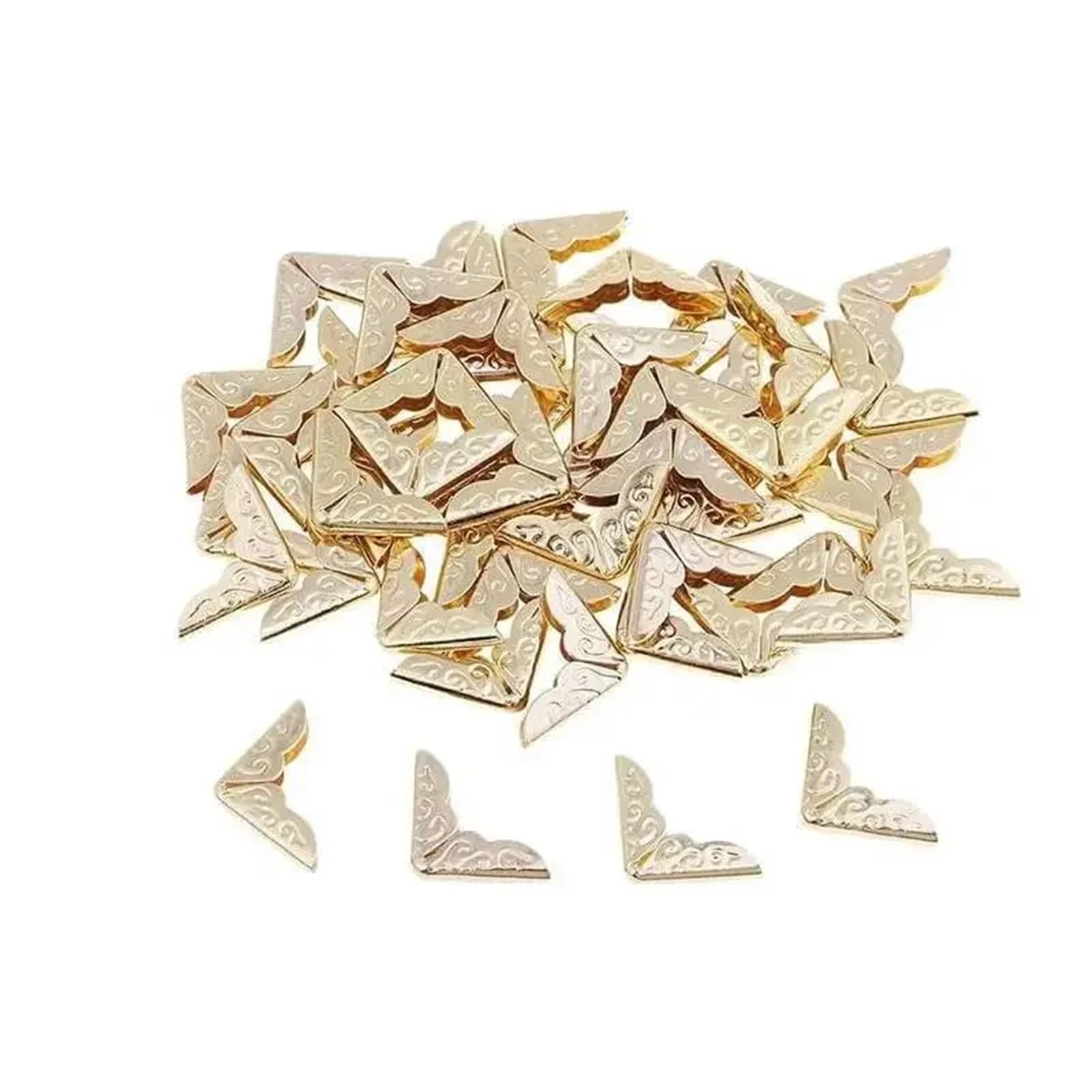 Narożniki do zdjęć w albumie z wycinkami, metalowe ochraniacze na rogi albumu, opakowanie 20 sztuk złota i brązu(20pcs Gold)