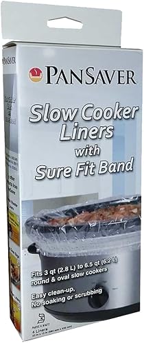 Miniatura 3 de PanSaver 12 Pack Disposable Slow Cooker Liners Crockpot Liners Small Quart Cookers Liners with a Sure Fit Band - NSF approved, KOFK Certified Kosher